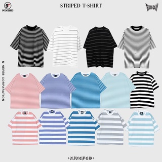 9FEB striped t-shirt แขนสั้น พร้อมส่ง