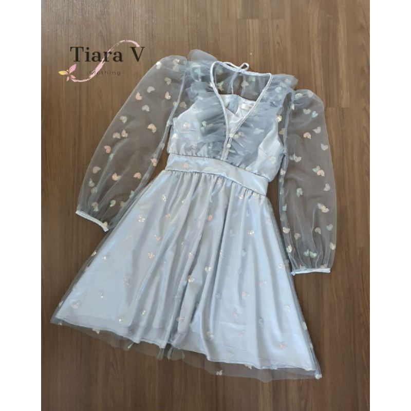 Lilly Dress Grey color