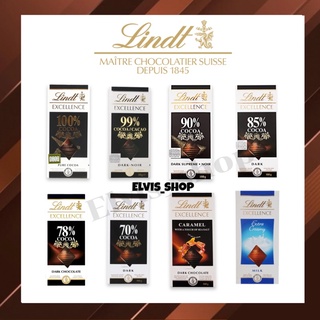 ‼️ราคาถูกที่สุด‼️คีโตLindt dark chocolate ช็อคโกแลต พรีเมี่ยมเพื่อสุขภาพ 90% 85% 78% 70% Milk Chocolate