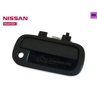 Scm shop มือเปิดประตูนอก NISSAN FRONTIER,D22 สีดำ RH ข้างขวา (A200R)