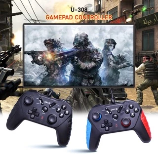 🚀ส่งเร็ว🚀 OKER U-308 GAMEPAD CONTROLLER จอยสติ๊ก OKER Joy Stick Analog จอยเกมส์ For PC & Xbox360 Xinput GAMING