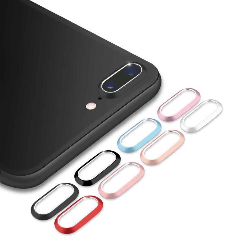 แหวนครอบเลนส์กล้อง แหวนครอบกล้อง สำหรับ ไอโฟน SE2020 SE2022 7 8 7+ 8+ Xr X Xs XSMAX