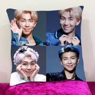 หมอนอิง สั่งทำ ใส่ได้4รูป หมอนอิงขนนุ่ม หมอนอิงโซฟา หมอนอิงหลัง kim namjoon RM คิม นัมจุน อาร์เอ็ม แร็ปมอนสเตอร์ BTS