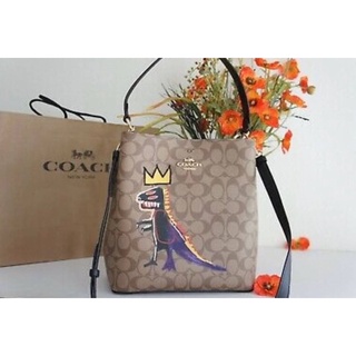 COACH X JEAN-MICHEL BASQUIAT TOWN BUCKET BAG ( C5787 )