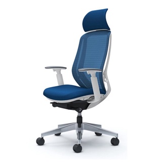 OKAMURA เก้าอี้รุ่น SYLPHY HIGH BACK, WHITE BODY, COLOR : MEDIUM BLUE