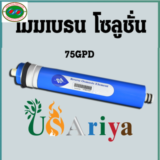 ไส้กรองน้ำ RO 75GPD Solutionsเมมเบรน membrane RO 75 GPD ไส้กรอง มีความ ละเอียดมากถึง 0.0001 ไมครอน(300 ลิตรต่อวัน)