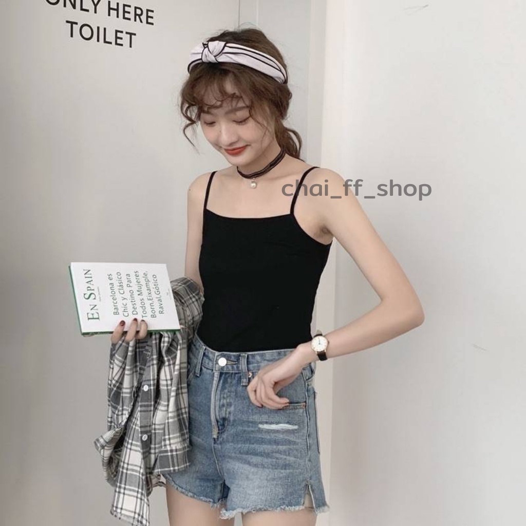 FF.shop- NEW สายเดี่ยว สายเดี่ยววินเทจ สายเดี่ยวแฟชั่น ไม่มีฟองน้ำ เสื้อผ้าเเฟชั่น มีเก็บปลายทาง #H1