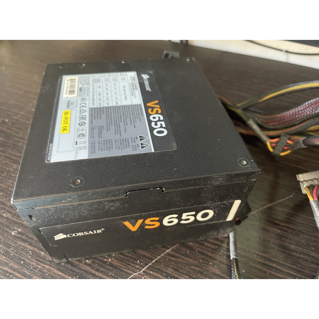 POWER SUPPLY (อุปกรณ์จ่ายไฟ)  Corsair VS650 650W ( 80+ )