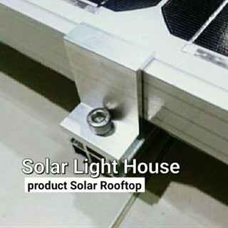 SOLAR Cell End Clamp 40 mm ยึดข้างแผงโซล่าเซลล์