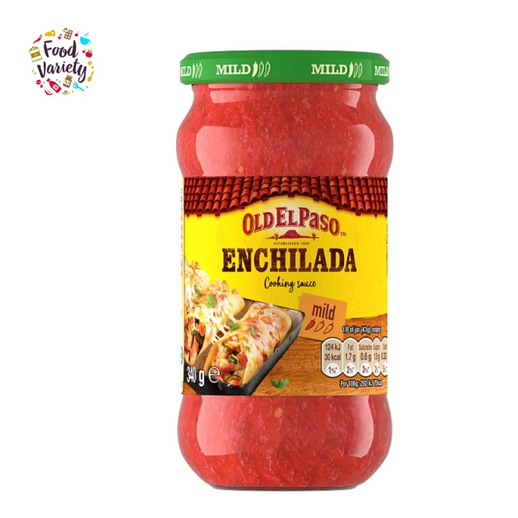 Old El Paso Enchilada Cooking Sauce 340g โอลด์ เอล ปาโซ ซอสทำอาหารรสเอนชิลาด้า 340 กรัม