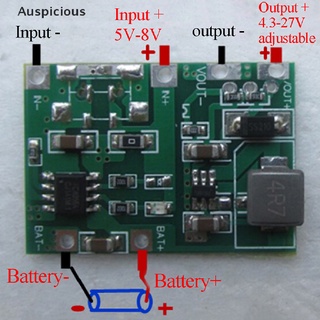 [มงคล] โมดูลชาร์จแบตเตอรี่ลิเธียม 18650 3.7V 4.2V เป็น 5V 9V 12V 24V
 ดี