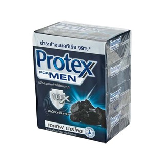 โพรเทคส์ สบู่ แอคทีฟชาร์โคล ขนาด 65 กรัม แพ็ค x 4 ชิ้น Protex Soap Active Charcoal Size 65 g Pack x 4 pcs.