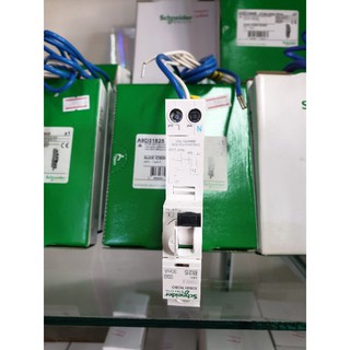 Schneider rcbo ลูกเซอร์กิตกันดูด 1p 25a รุ่นเกาะราง