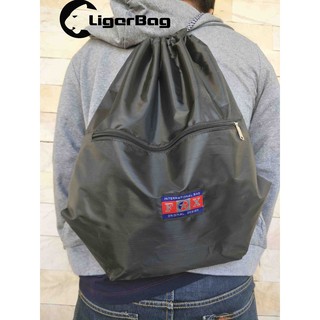 กระเป๋าเป้สะพายหลัง กระเป๋าเป้สะพายหลังเชือกรูด  เป้ใส่ชุดว่ายน้ำ Ligerbag 005 ( ขนาด : 45 x 41 CM )