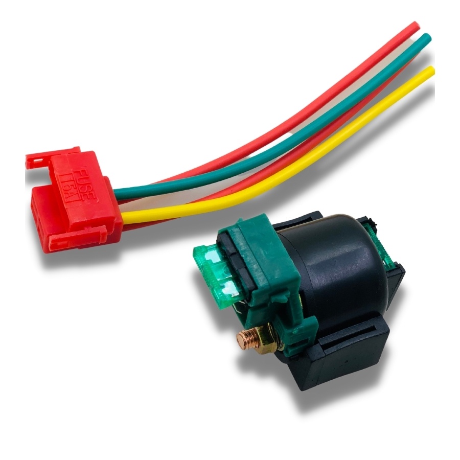 1 ชุดรถจักรยานยนต์ Starter Solenoid รีเลย์ปลั๊กรถจักรยานยนต์ไฟฟ้าอะไหล่สําหรับ Honda Spada VT250 Ste