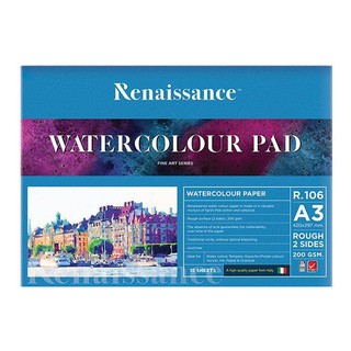 RENAISSANCE WATERCOLOUR PAPER PAD (ROUGH)