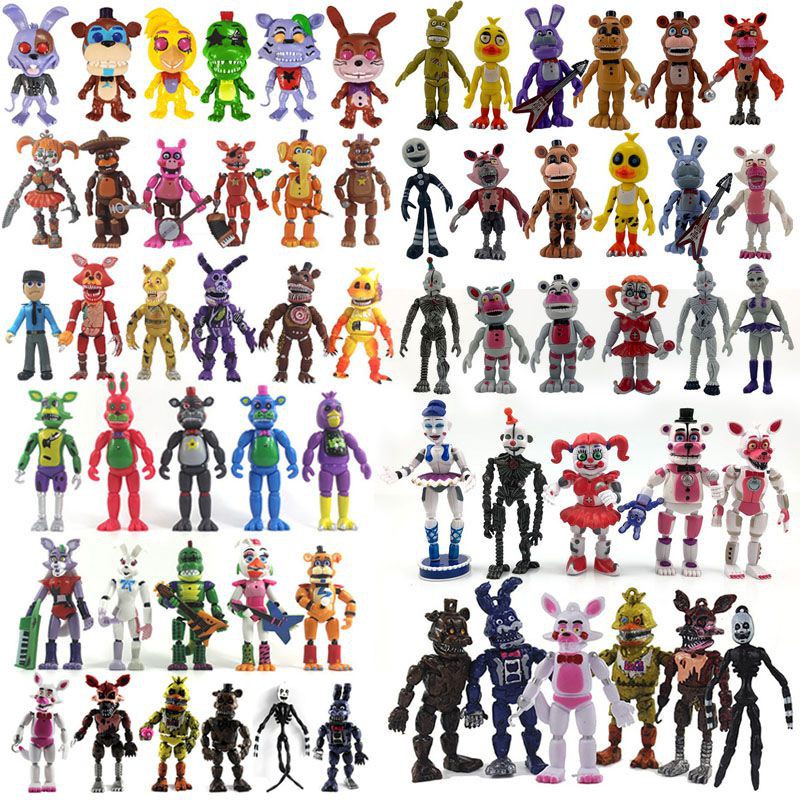 Fnaf Five Nights At Freddy's Foxy Chica Bonnie Figure Toys Multi-Style Kids Toy Pieces For Collectin