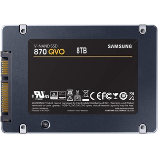 Samsung SSD 870 QVO SATA III 8TB เอสเอสดีซัมซุงของแท้ ประกันศูนย์ (MZ-77Q8T0BW)