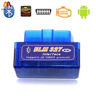 mr mini elm 327 obdii obd 2 เครื่องสแกนเนอร์บลูทูธรถยนต์สําหรับ android devices v 2 . 1