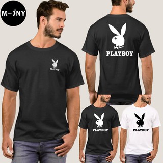 PLAY BOY เสื้อยืด เพลย์บอย (งานดี ถูกที่สุด) ผ้าดี cotton100, สกรีนแบบเฟล็ก PU เนียนสวย ไม่แตก ไม่ลอก