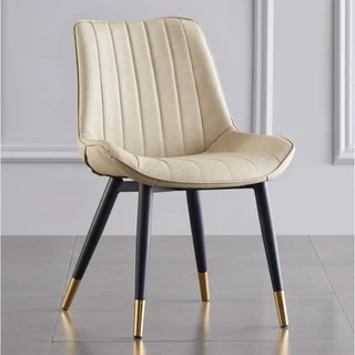 Ergonomic chair เก้าอี้หนังสไตล์นอร์ดิก ห้องอาหาร (สั่งสูงสุด 4 ตัว ต่อ 1 คำสั่งซื้อ)