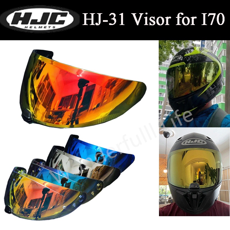 เลนส์หมวกกันน็อค อิริเดียม HJC I70 สําหรับ HJC I70 & I10 Visor Lens Revo สําหรับรถจักรยานยนต์