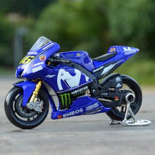 Maisto 1:18 2018 MotoGP Racing Yamaha YZR M1 #46 #25 รถหล่อแบบคงที่โมเดลรถจักรยานยนต์ของเล่นงานอดิเรกของสะสม