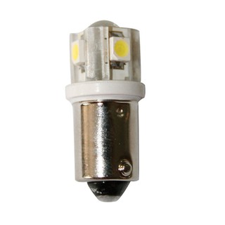 หลอดไฟ แอลอีดี แสงคูลไวท์ Bulb 12V, LED, BA9S, cool white - 4SMDs+1LED, 9x25.5mm [Lalizas - 71233]