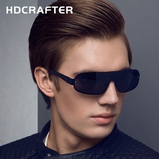 HDCRAFTER แว่นตากันแดด UV400 การออกแบบตราคุ้มครอง   แว่นตากันแดดผู้ชาย   แว่นตาโพลาไรซ์