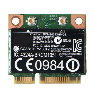 Broadcom Bcm94313Hmgb Wifi บลูทูธ 4 . 0 ครึ่งมินิไร้สาย Pci - E การ์ด Y7P9