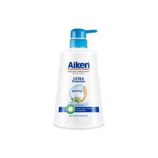 Aiken Shower Cream Extra Protection Ginseng 500ml ไอเค็น ชาวเวอร์ ครีม เอ็กซ์ตร้า โพรเทคชั่น 500มล (ครีมอาบน้ำ)