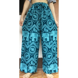 กางเกงขายาวผู้หญิงแฟชั่น กางเกงลายช้าง กางเกงขากว้าง กางเกงสาวอวบ Elephant Pants/Harem pants/Yoga pants