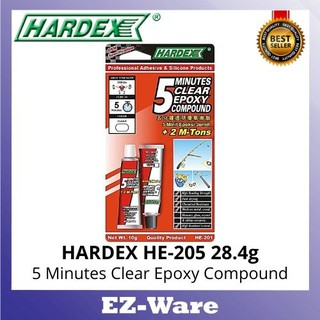 Hardex HE205 5 MINUTE CLEAR EXPOXY COMPOUND 28.4 กรัม