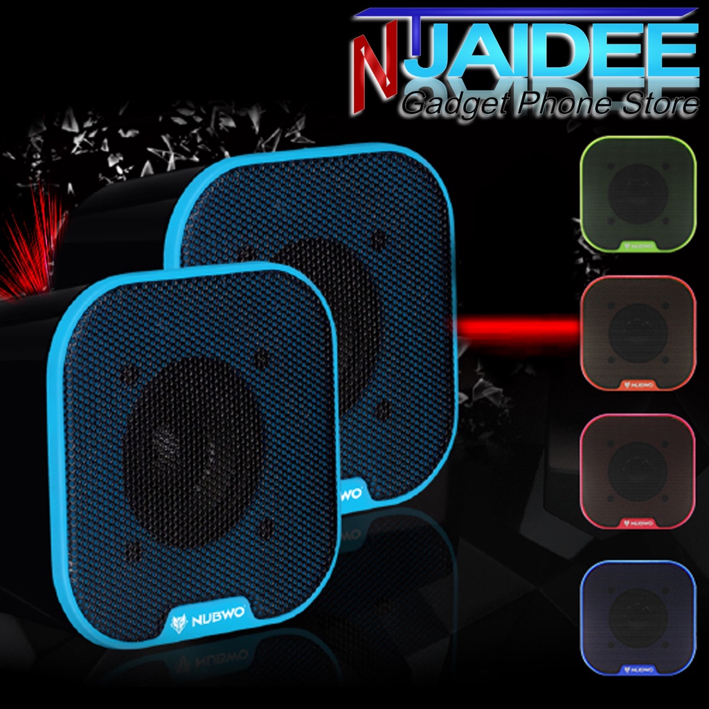 ลำโพงคอมพิวเตอร์ รุ่น NS-010 แบนด์ Nubwo MESH Mini Luminous Speaker
