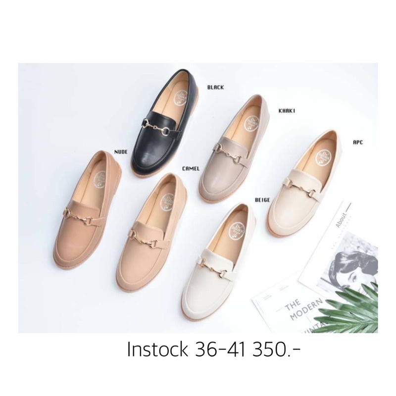 Classic loafer ไซส์ 36-41 รองเท้าหนังผู้หญิง รองเท้าโลฟเฟอร์ สวมใส่สจบาย