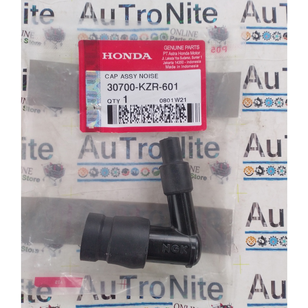 CAP ASSY NOISE SUPPRESSOR หัวเทียนหัวหมวก NGK 30700-KZR-601 Original Honda Air Blade SH PCX Vario 12
