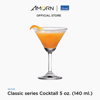 AMORN - (Ocean) 1501C05 Classic series - แก้วค็อกเทลมีขอบ เซียรีซ แก้วโอเชี่ยนกลาส Cocktall 5 oz. (140 ml.)บรรจุ 6 ใบ