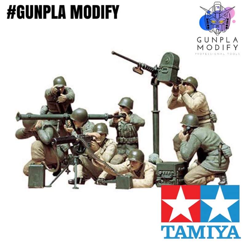 TAMIYA 35086 1/35 โมเดลประกอบ โมเดลทหาร U.S. Gun and Mortar Team