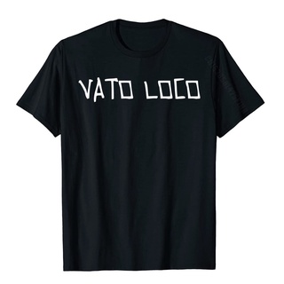 [S-5XL] เสื้อยืดลําลอง แขนสั้น พิมพ์ลาย VATO LOCO California Old School Cholo Gangster สําหรับผู้ชาย 552550