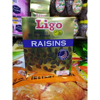 Ligo ลูกเกดดำ แคลิฟอร์เนีย กล่องทอง ขนาด 250g.