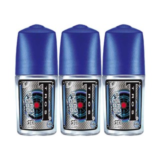 ✨นาทีทอง✨ ทรอส เอเนอร์จี คูล 3D โรลออน ขนาด 25 มล. แพ็ค 3 ขวด Tros Roll-on Energy Cool 3D Blue 25 ml x 3