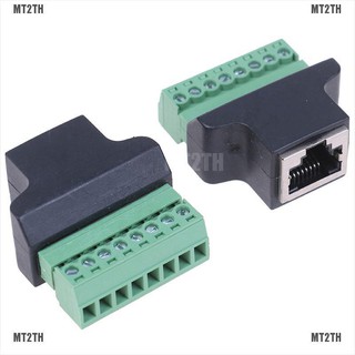 (mtth 2) อะแดปเตอร์เชื่อมต่อ rj 45 เป็นสกรูขั้ว rj 45 ตัวเมีย เป็น 8 pin สําหรับกล้องวงจรปิด dvr