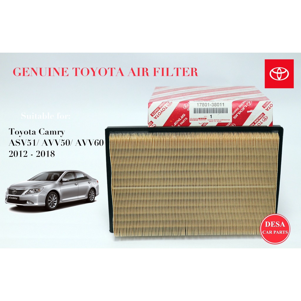 ไส้กรองอากาศ Toyota Camry - 17801-38011