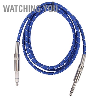 Watching You 6.35mm Dual Track Electric Guitar Audio Cable 1.85M Length