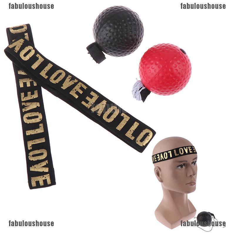 FHTH Fight Ball Reflex Boxing REACT Training Boxer Speed Punch Head Cap ...