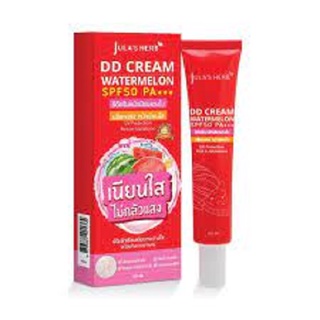 ดีดีครีมแตงโมหน้าเนียน แบบหลอด ขนาด 40 ml. Jula Herb DD Cream Watermelon SPF50 PA+++