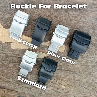 Buckle สายนาฬิกา หัวเข็มขัด บานพับ สแตนเลส ขนาด18,20,22,24มิล เหมาะกับสายนาฬิกาที่มีปลายสายตรงทุกรุ่น