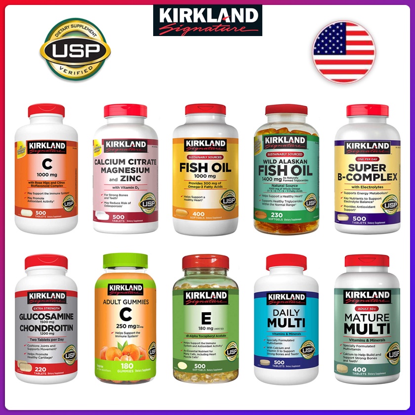Kirkland Wild Alaskan Fish Oil 1400mg 230Softgels vitamin_usa ThaiPick