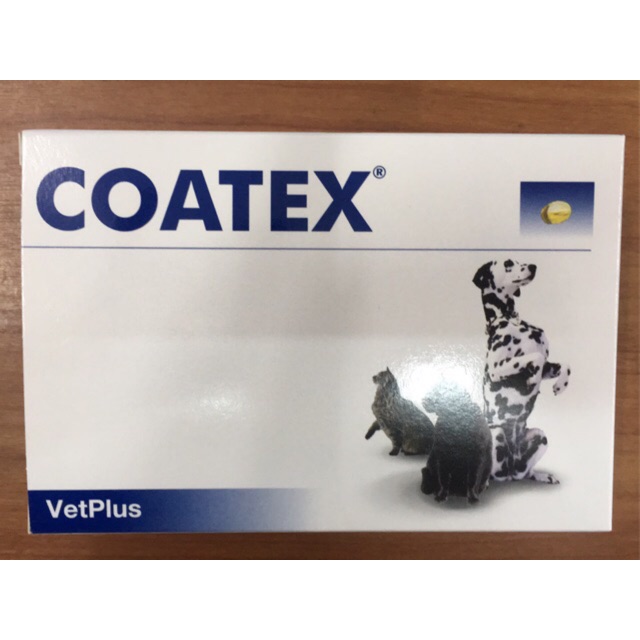 Coatex บำรุงขน ผิวหนัง สำหรับสุนัขและแมว กล่องละ 60เม็ด exp.10/23