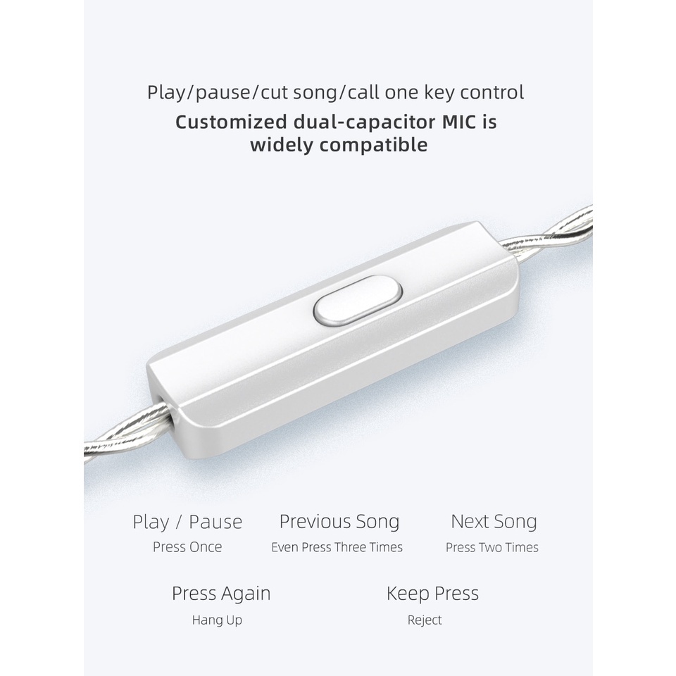 KZ ASX 20BA Units HIFI In Ear Earphone Bass DJ Monitor Earbuds Noise ...